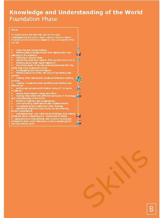 Knowledge and Understanding of the World Foundation Phase Skills To experience the familiar world