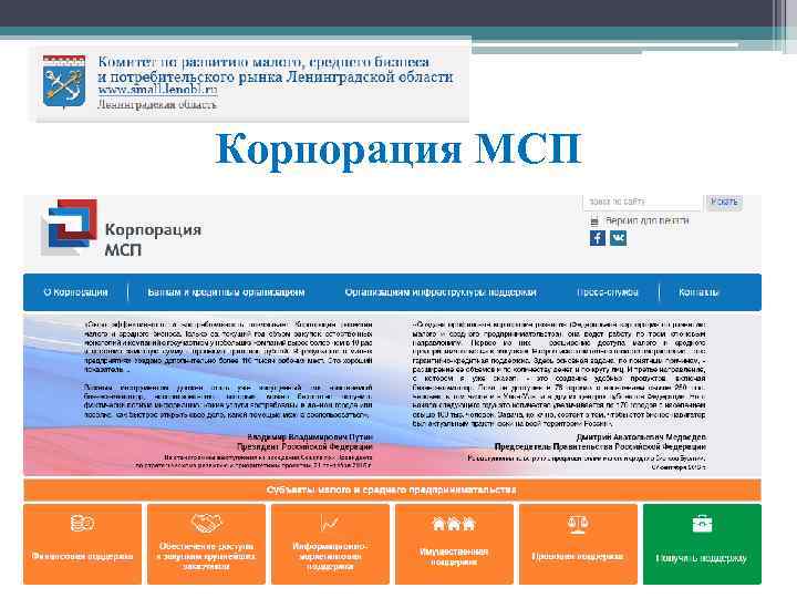Корпорация МСП 