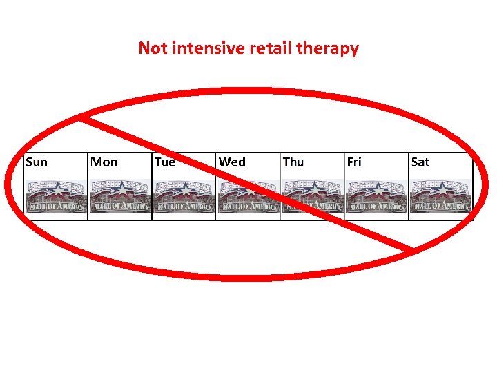 Not intensive retail therapy 