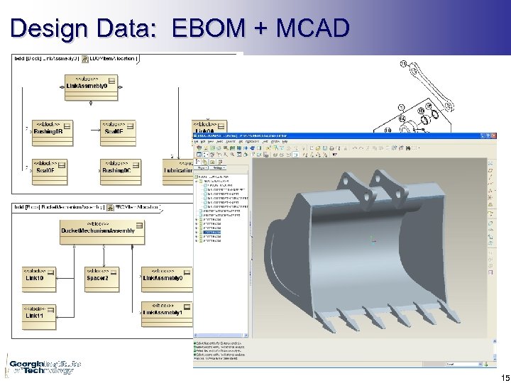 Design Data: EBOM + MCAD 15 