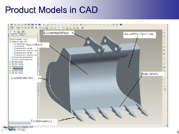 Product Models in CAD 9 