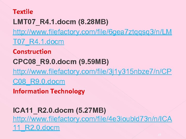 Textile LMT 07_R 4. 1. docm (8. 28 MB) http: //www. filefactory. com/file/6 gea