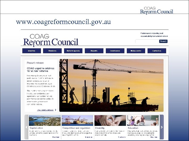 www. coagreformcouncil. gov. au 