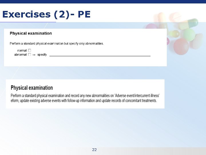 Exercises (2)- PE 22 