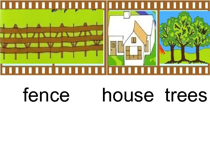 fence house trees 