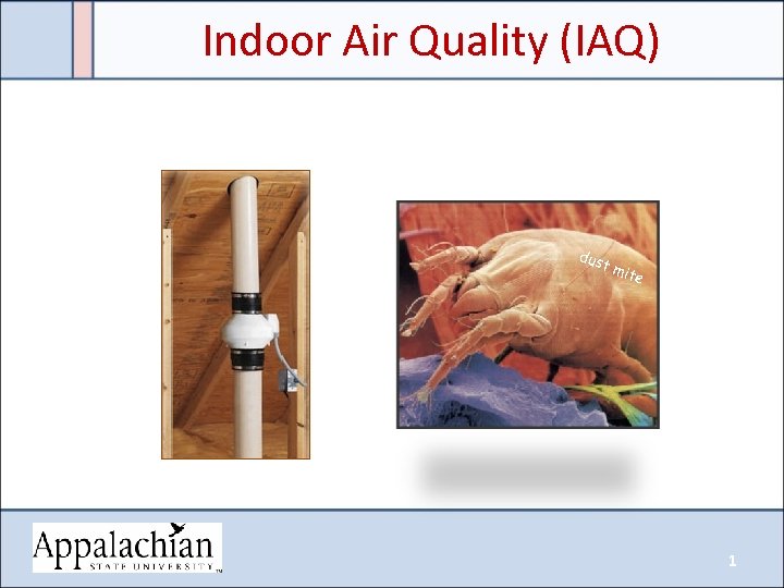 Indoor Air Quality (IAQ) dus tm ite 1 