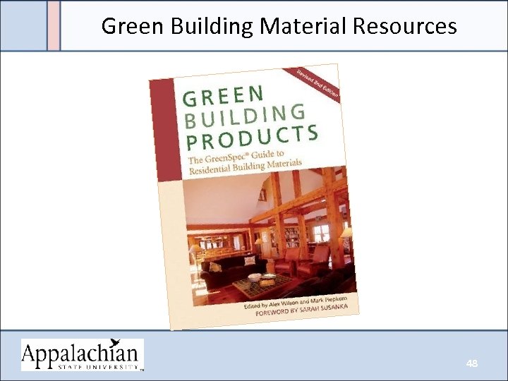 Green Building Material Resources 48 