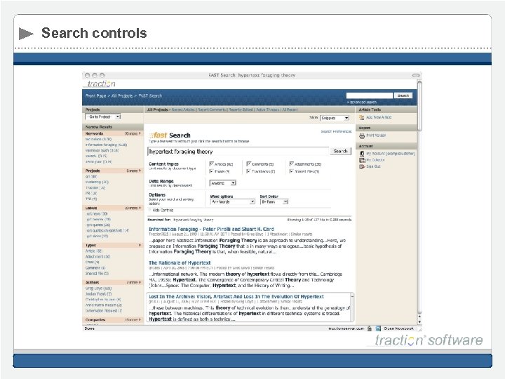 Search controls 