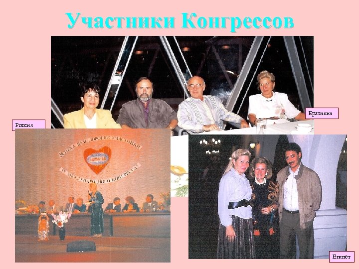 Участники Конгрессов Бразилия Россия Moskva Египет 