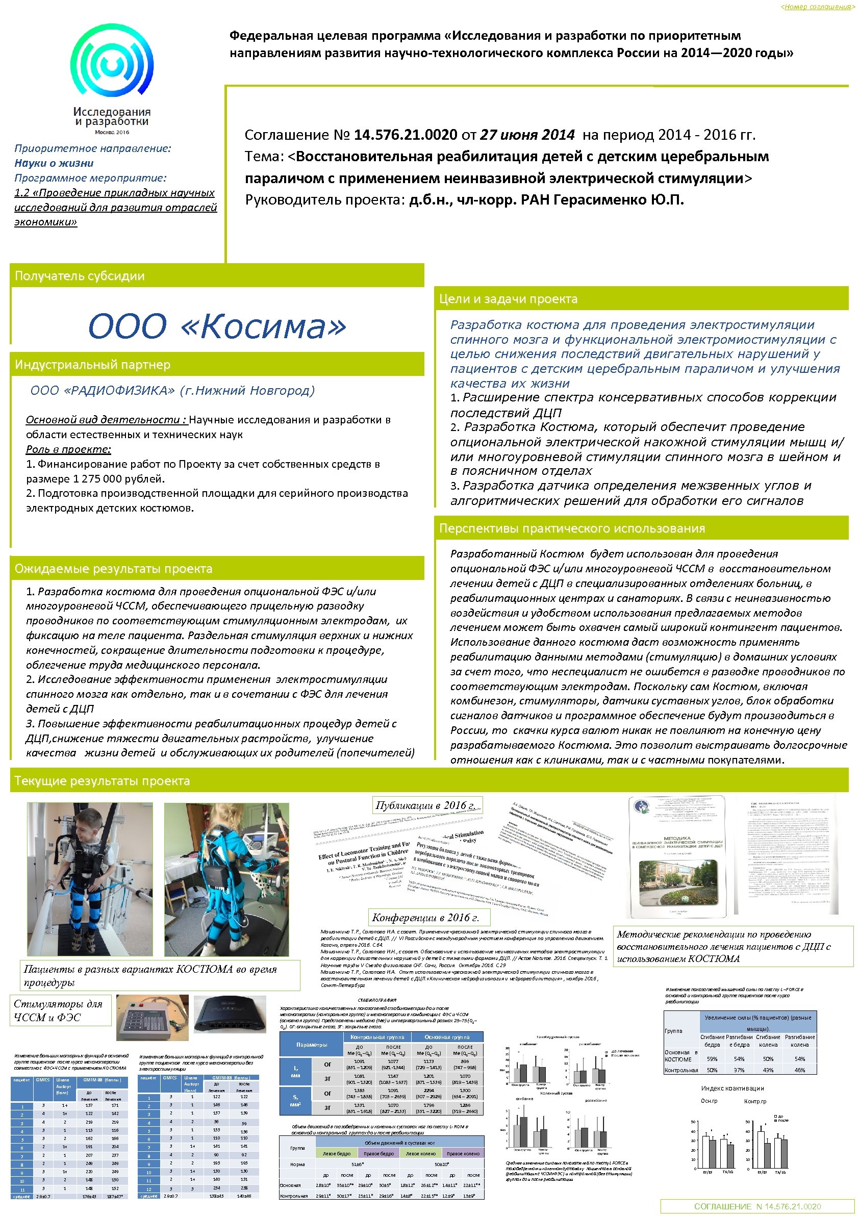 <Номер соглашения> Федеральная целевая программа «Исследования и разработки по приоритетным направлениям развития научно-технологического комплекса