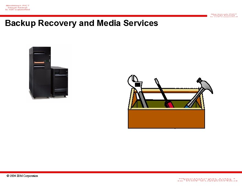 Backup Recovery and Media Services © 2004 IBM Corporation 