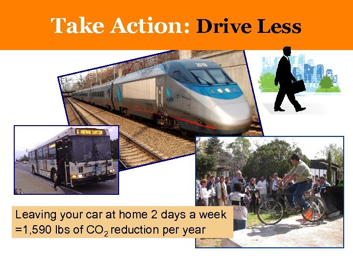 Take Action: Better. Less Drive Cars Drive Less; Buy Leaving your car at home