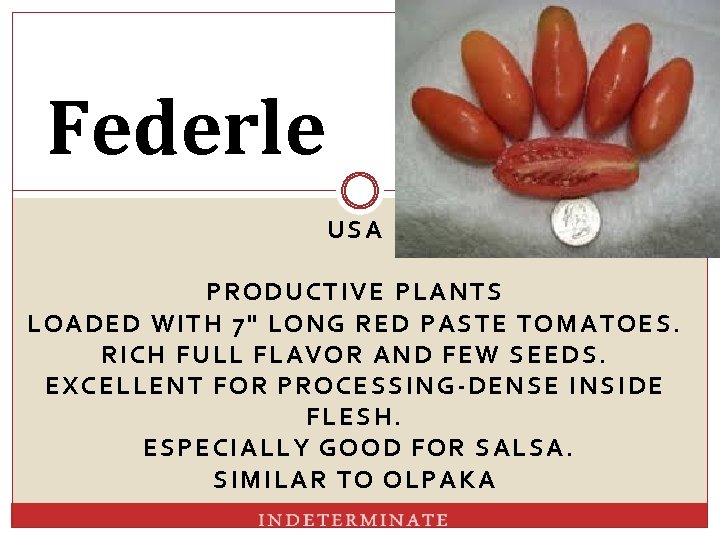 Federle USA PRODUCTIVE PLANTS LOADED WITH 7