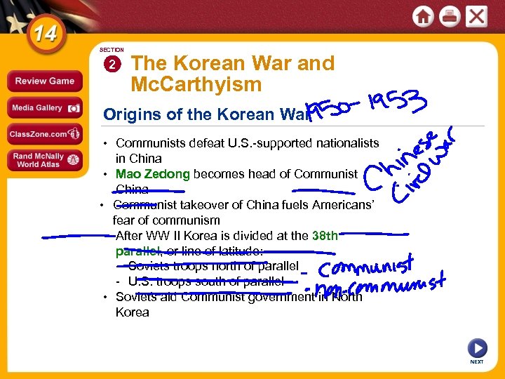 SECTION 2 The Korean War and Mc. Carthyism Origins of the Korean War •