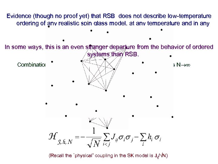 Evidence (though no proof yet) that RSB does not describe low-temperature ordering of any