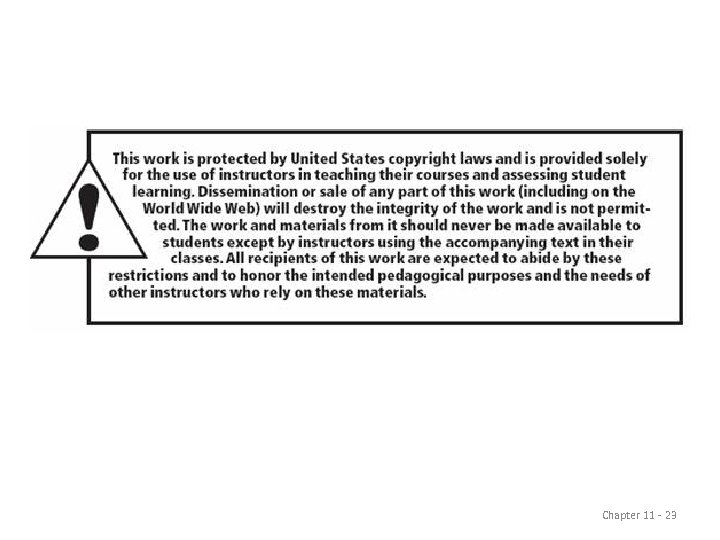 Chapter 11 - 23 
