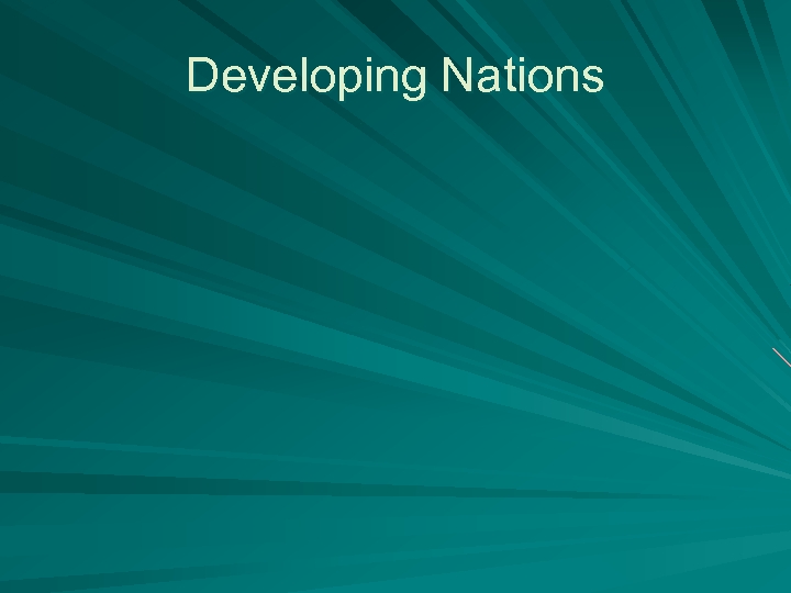 Developing Nations 