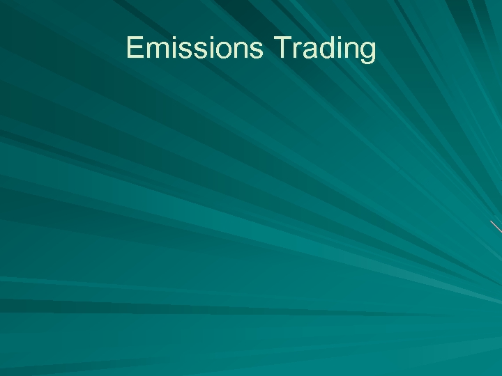 Emissions Trading 