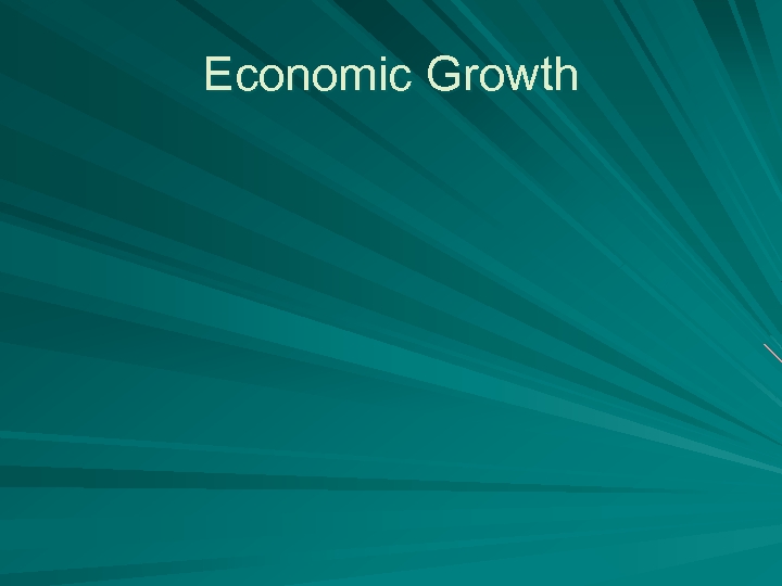 Economic Growth 
