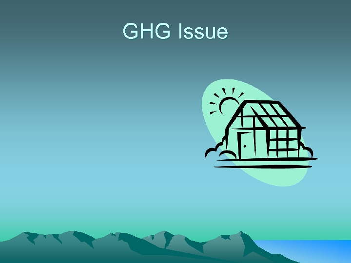 GHG Issue 