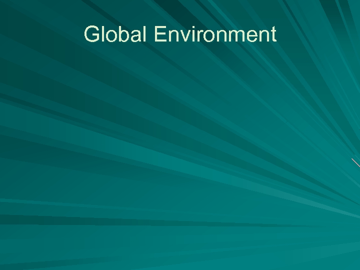 Global Environment 