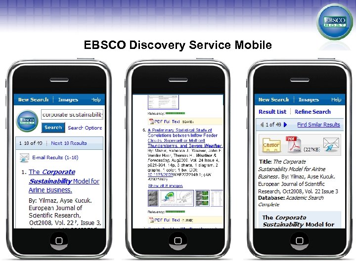 EBSCO Discovery Service Mobile 