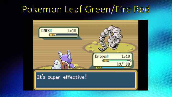 Pokemon Leaf Green/Fire Red 