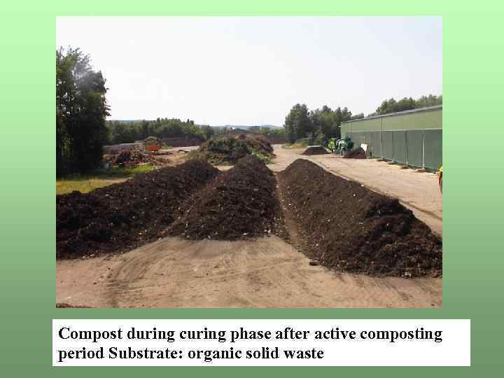 Compost during curing phase after active composting period Substrate: organic solid waste 
