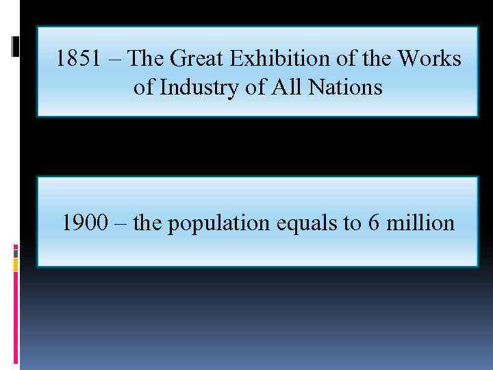 1851 – The Great Exhibition of the Works of Industry of All Nations 1900