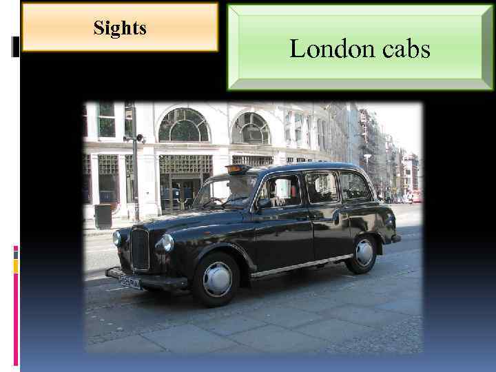 Sights London cabs 