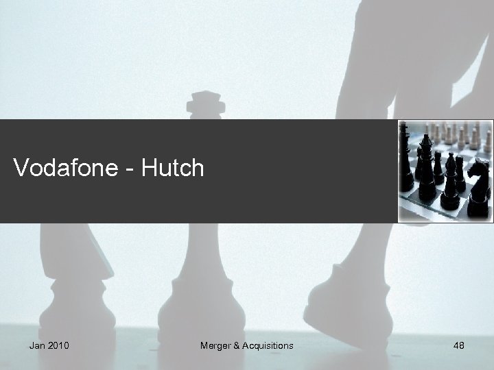 Vodafone - Hutch Jan 2010 Merger & Acquisitions 48 