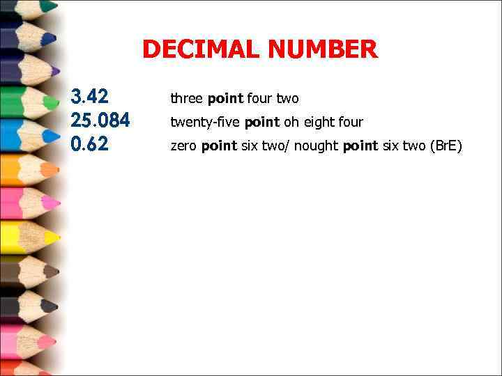 Five two three. Six point two three. Nought point two Five. Point one three. Twenty eight point Five.