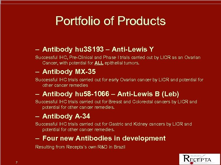 Portfolio of Products – Antibody hu 3 S 193 – Anti-Lewis Y Successful IHC,