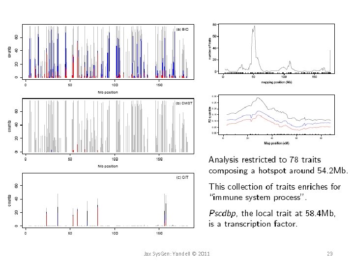 Jax Sys. Gen: Yandell © 2011 23 