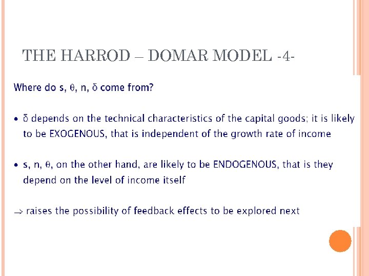 THE HARROD – DOMAR MODEL -4 - 