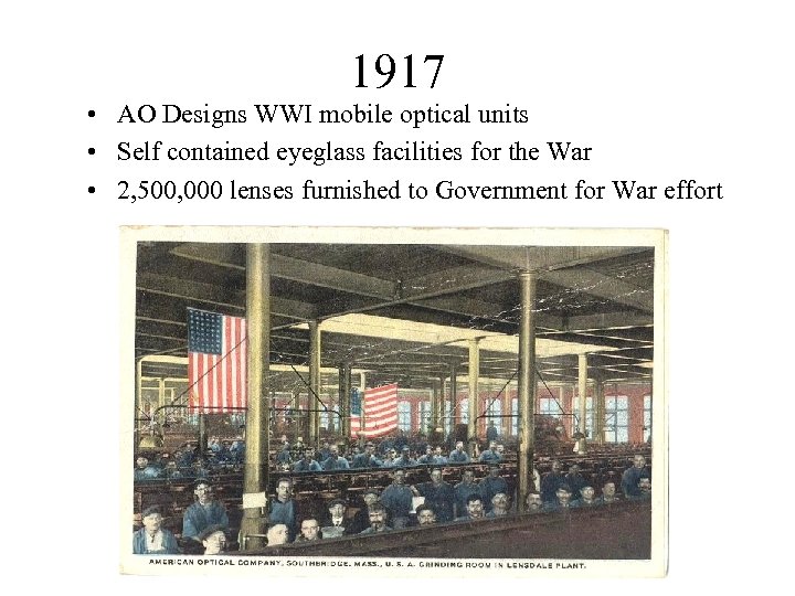 1917 • AO Designs WWI mobile optical units • Self contained eyeglass facilities for