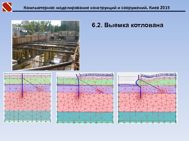Компьютерное моделирование конструкций и сооружений. Киев 2015 6. 2. Выемка котлована 