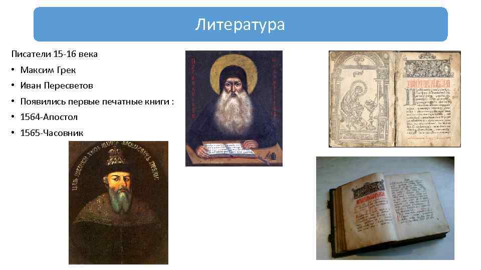 Литература 14 16 века на руси презентация