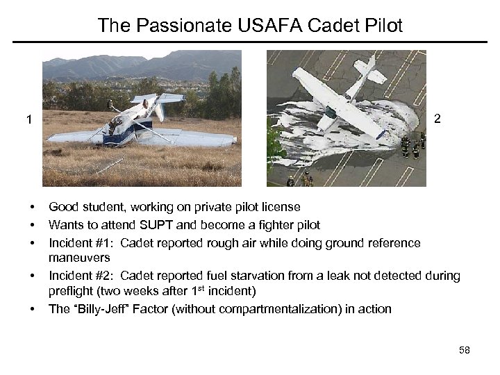 The Passionate USAFA Cadet Pilot 1 • • • 2 Good student, working on