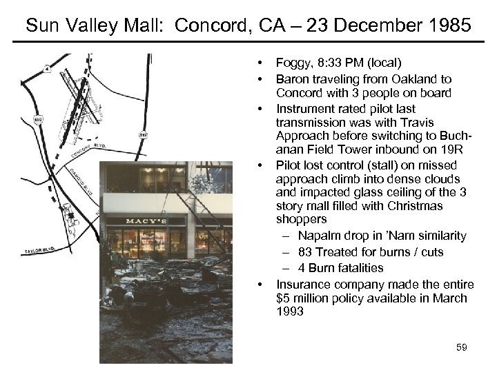 Sun Valley Mall: Concord, CA – 23 December 1985 • • • Foggy, 8: