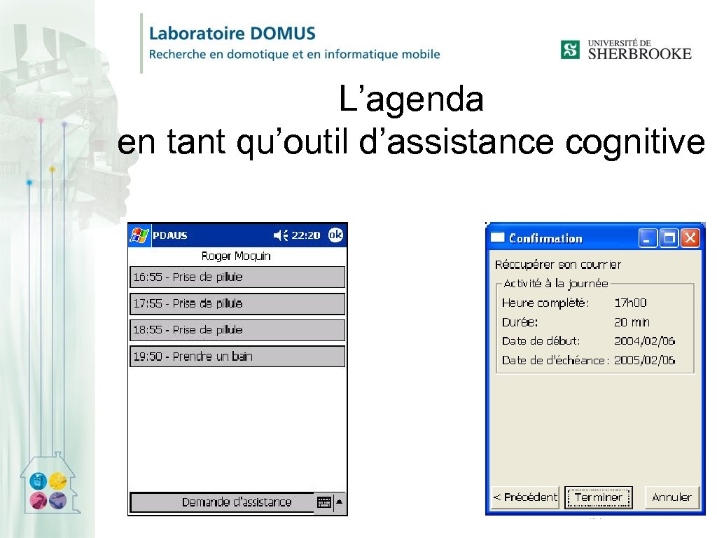 L’agenda en tant qu’outil d’assistance cognitive 
