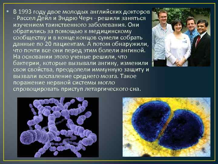  • В 1993 году двое молодых английских докторов - Рассел Дейл и Эндрю