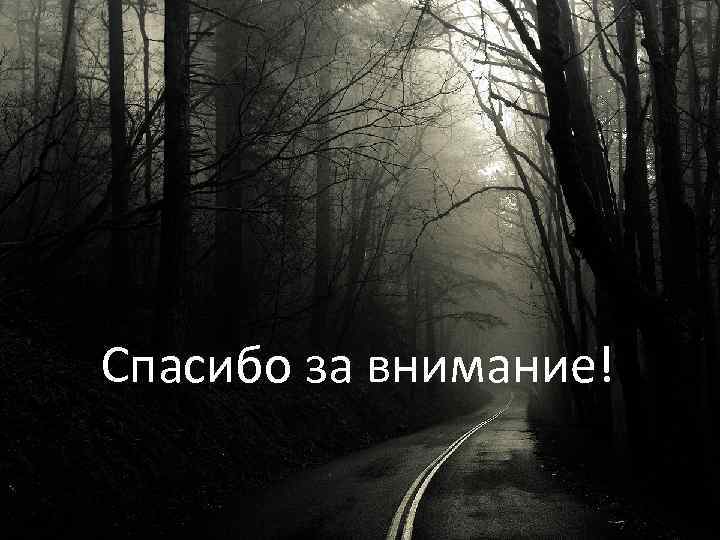 Спасибо за внимание! 