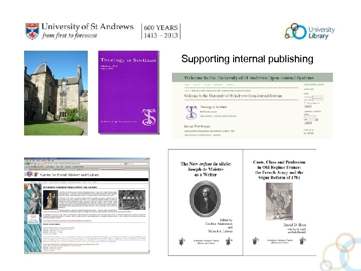 Supporting internal publishing 