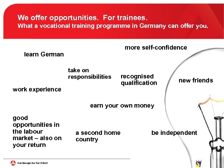 We offer opportunities. For trainees. What a vocational training programme in Germany can offer