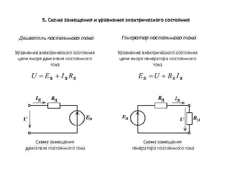 Составление схемы замещения