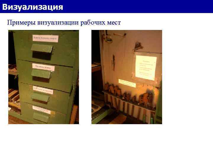 Визуализация Примеры визуализации рабочих мест 