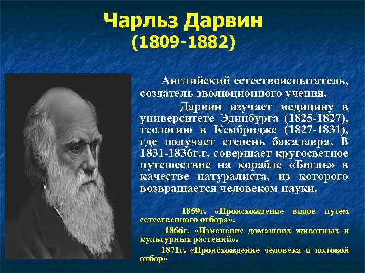 Происхождение видов развитие эволюционных представлений презентация