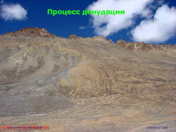 Процесс денудации www. themegallery. com Company Logo 