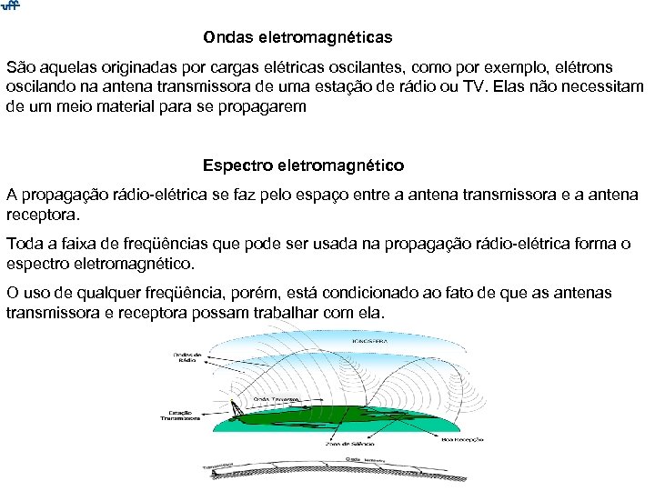 Ondas eletromagnéticas São aquelas originadas por cargas elétricas oscilantes, como por exemplo, elétrons oscilando